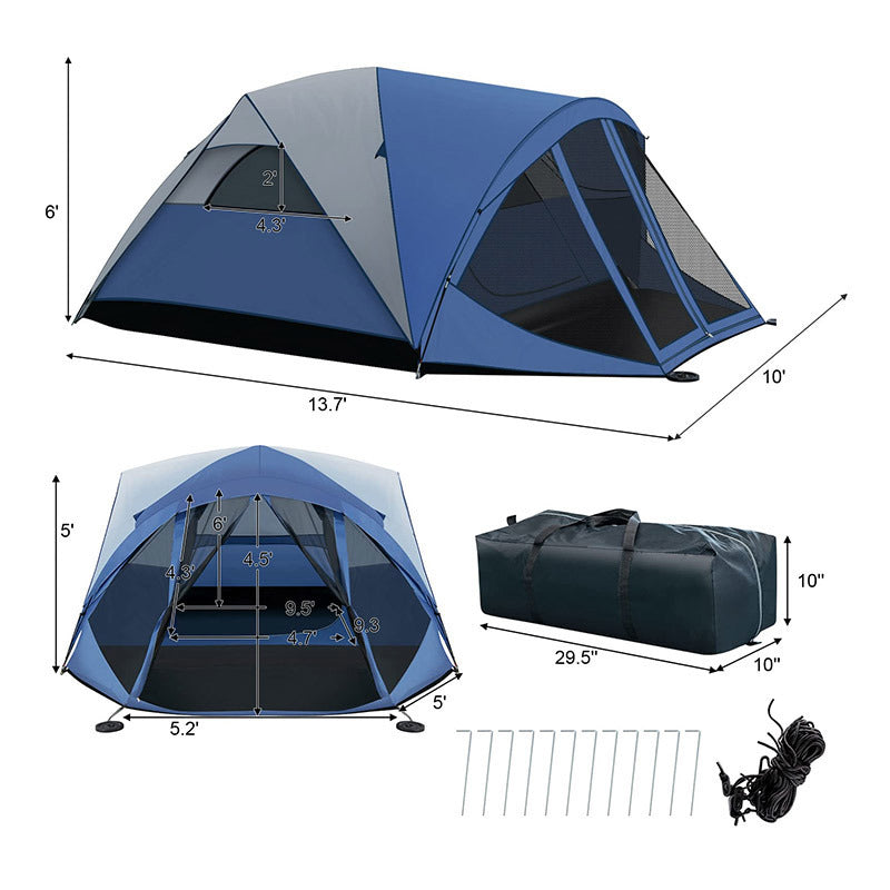 Outdoor Hiking Portable Easy Camping Tent for 3 -5 Person Doba